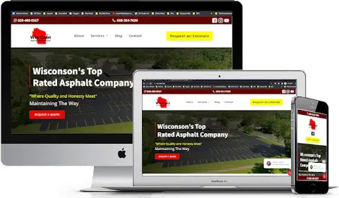 screen capture of asphalt website