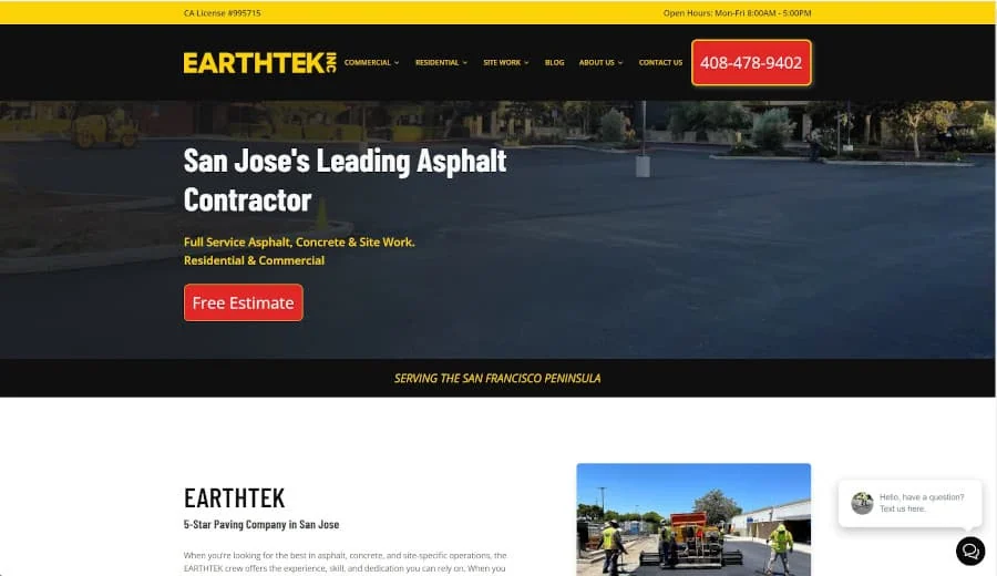 earthtek-paving-website